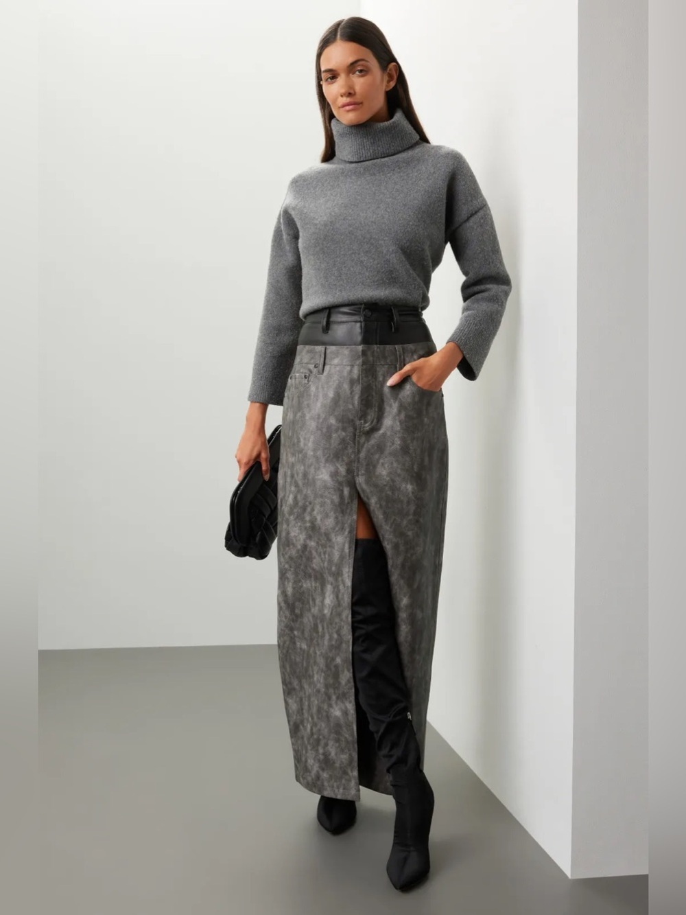 *Flawed RTR AFRM Easton Double Maxi Skirt (0329)